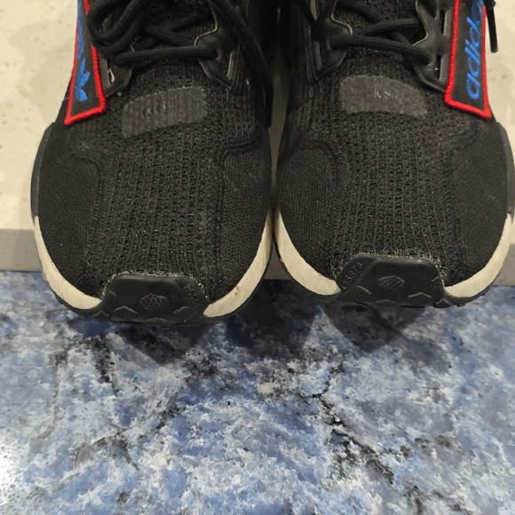Adidas NMD Black Sneakers with Red and Blue Highlights main image 6